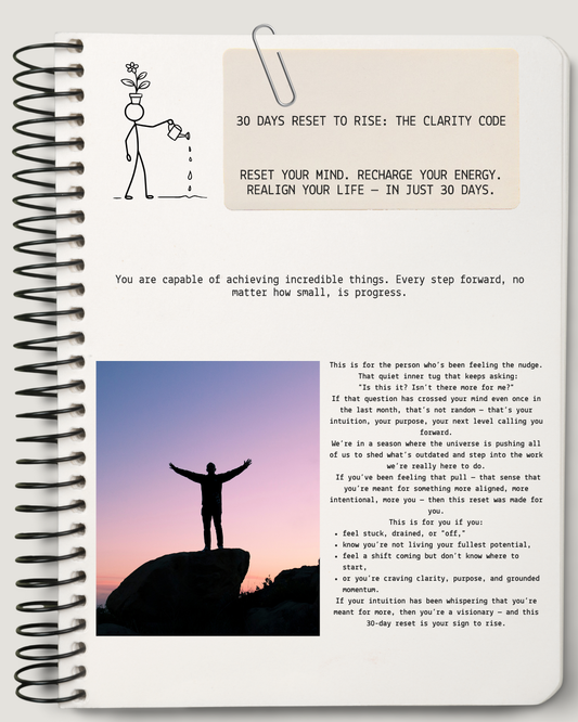 30 Days Reset to Rise: The Clarity Code